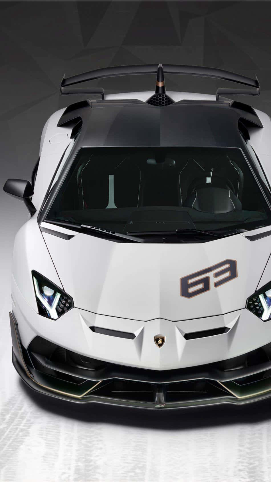 Schwarzesund Weißes Lamborghini-handy Wallpaper