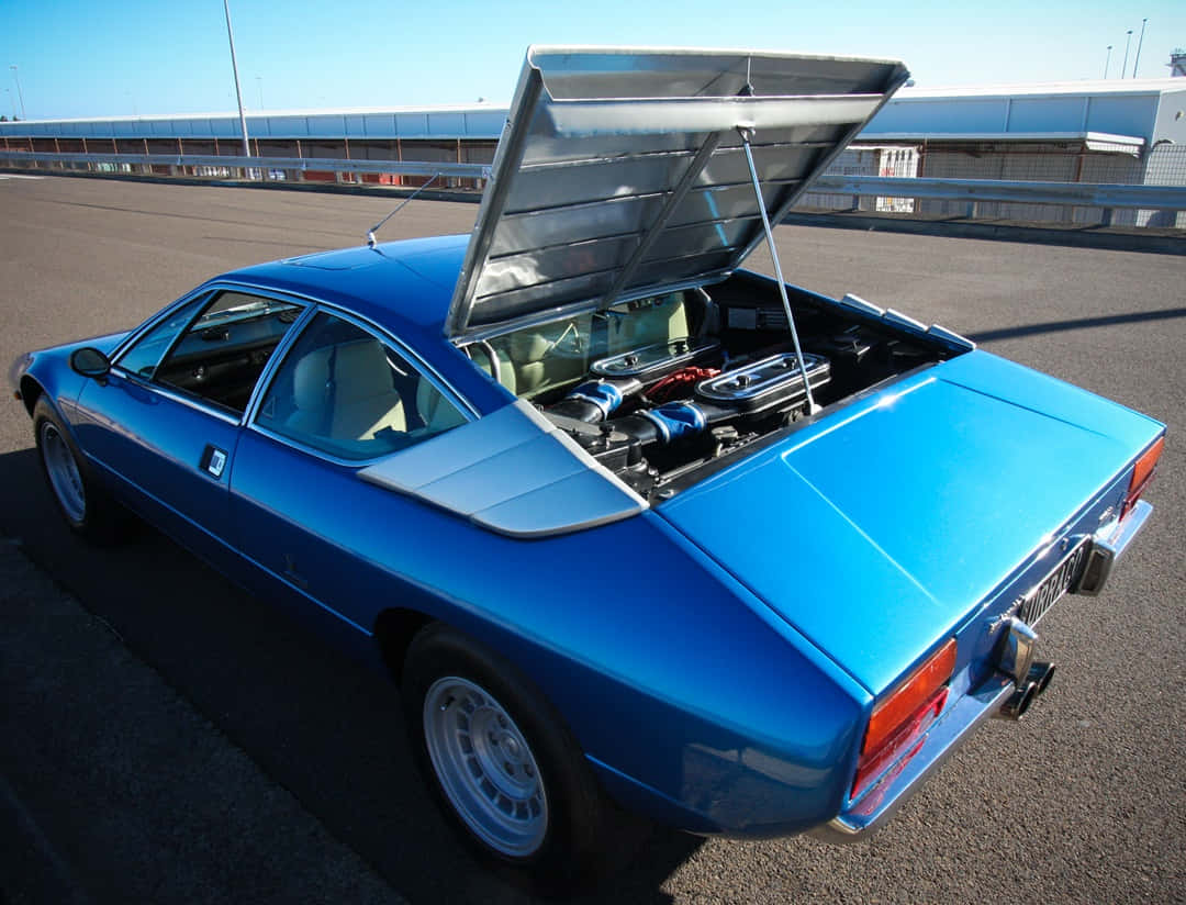 Classic Lamborghini Urraco in Stunning Red Wallpaper