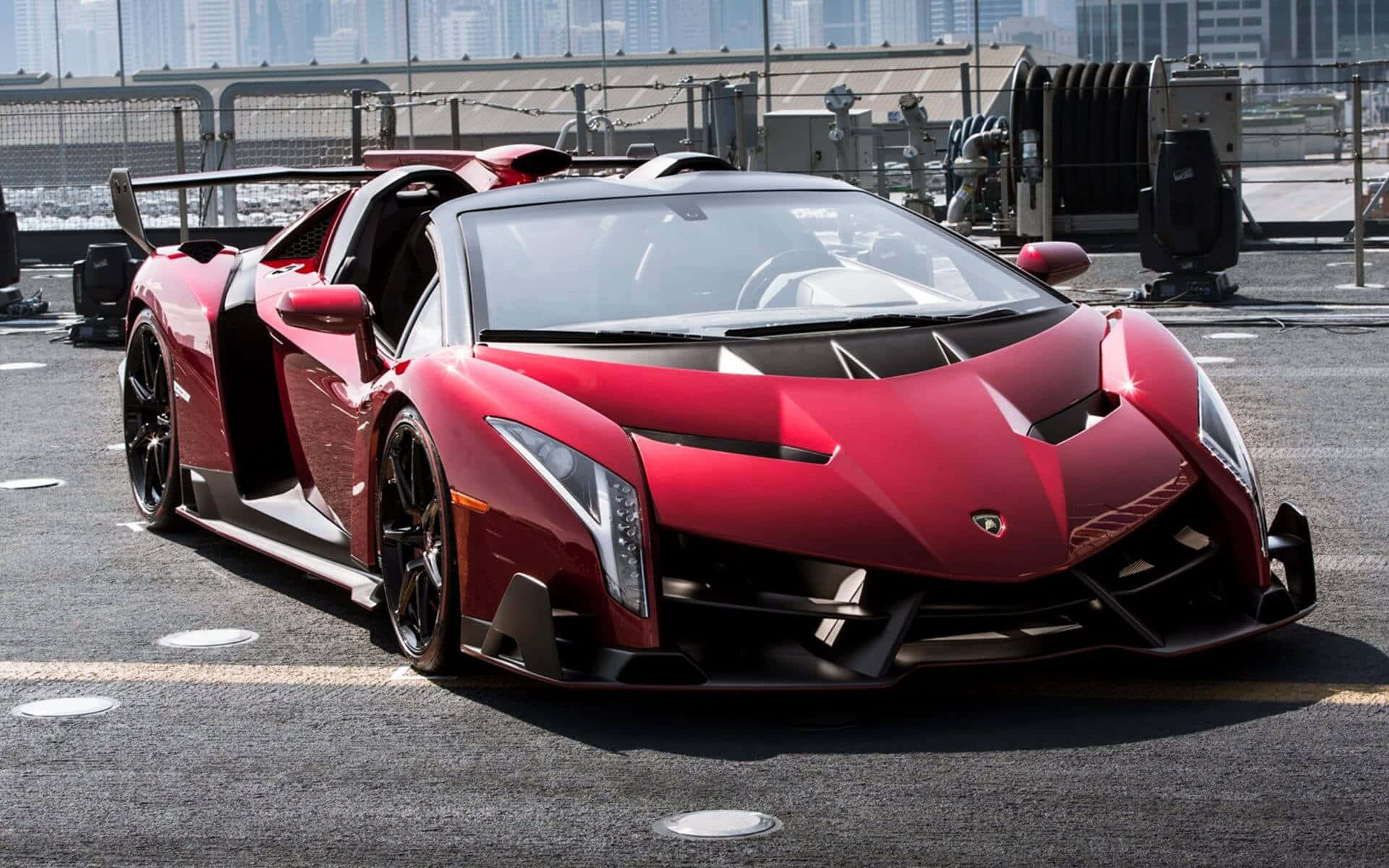 Lamborghiniveneno Mostrando Su Diseño Elegante Y Su Presencia Poderosa. Fondo de pantalla