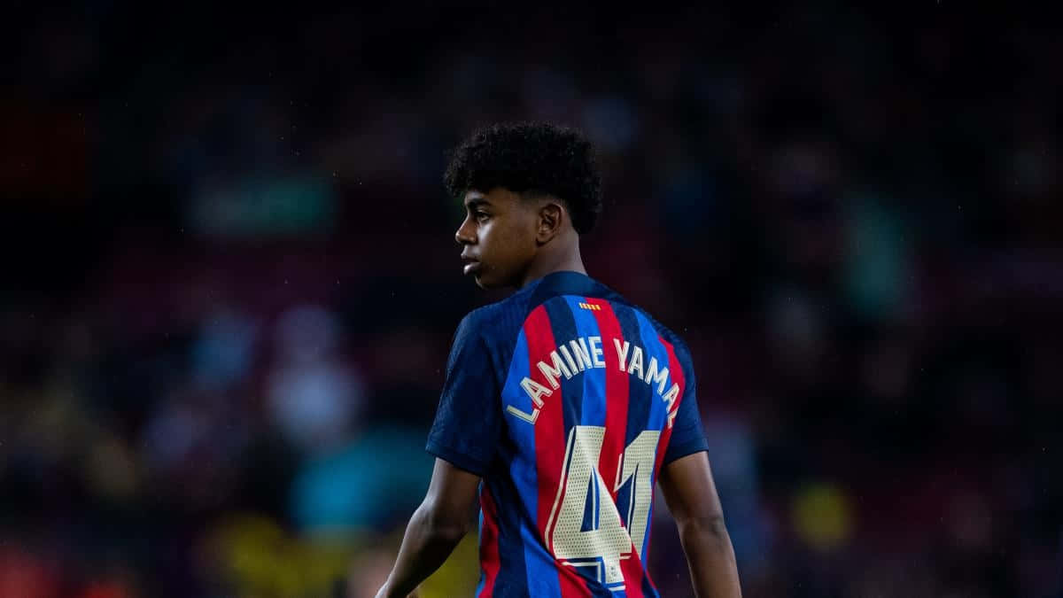 Lamine Yamal F C Barcelona44 Jersey Wallpaper