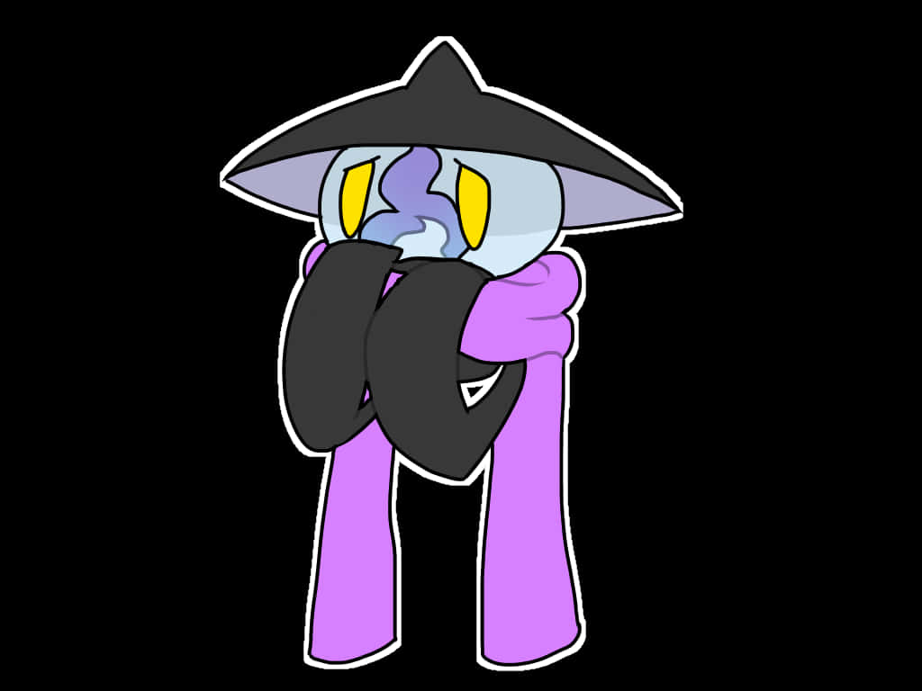 Lampent With Purple Scarf Wallpaper