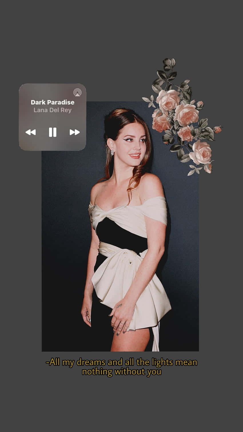 Lana Del Rey Dark Paradise Aesthetic Wallpaper