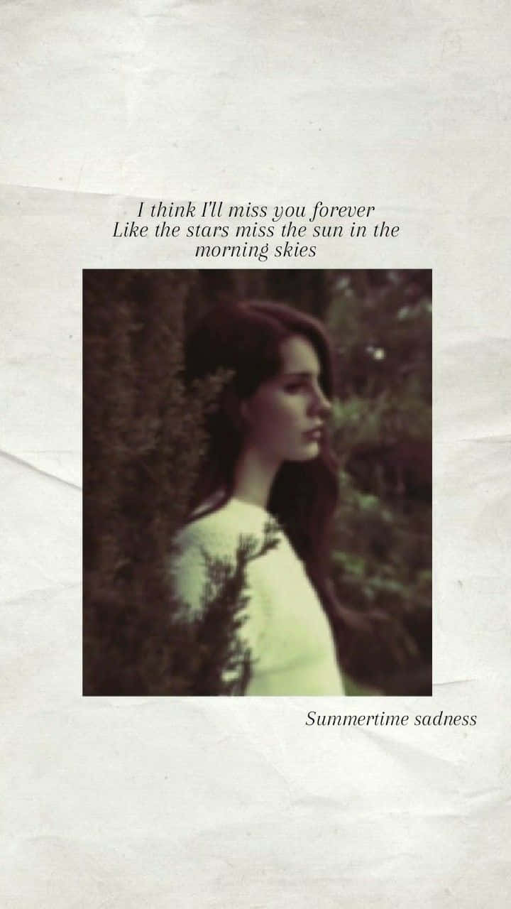 Lana Del Rey Summertime Sadness Aesthetic Wallpaper