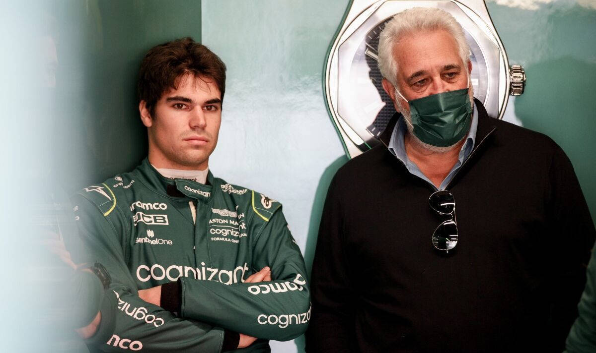Lance Stroll With His Dad Wallpaper