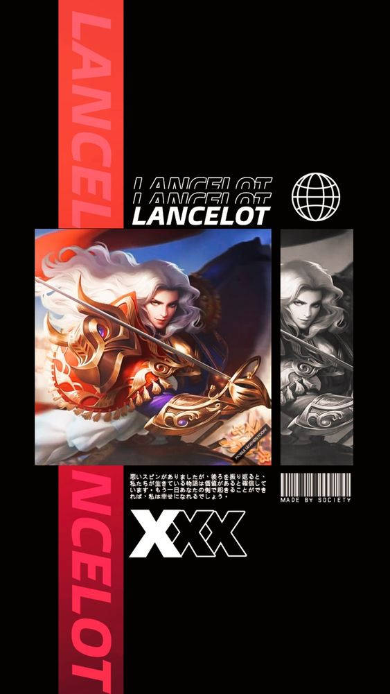 Lancelot Mobile Legend Collage Konst Wallpaper