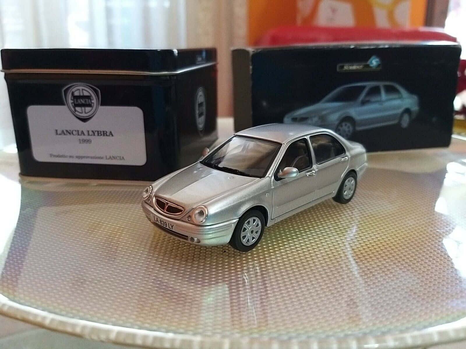 Lancia Lybra Modelauto Weergave Achtergrond