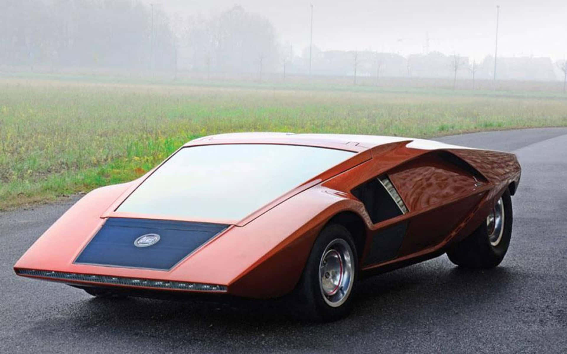 Lancia Stratos Zero Konseptbil Bakgrunnsbildet