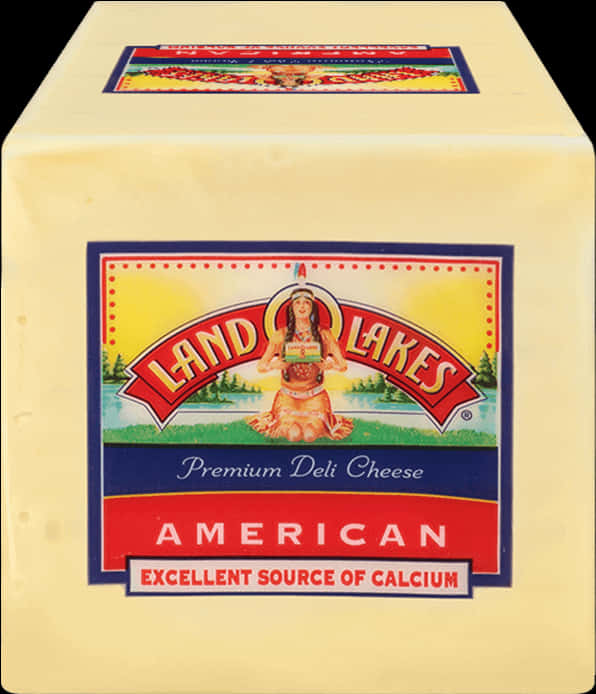 Land O Lakes American Cheese Block PNG