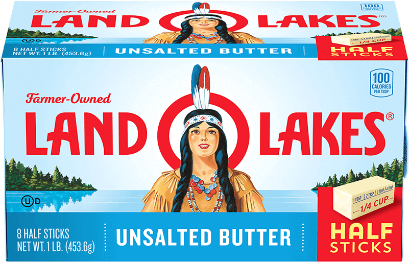 Land O Lakes Unsalted Butter Package PNG