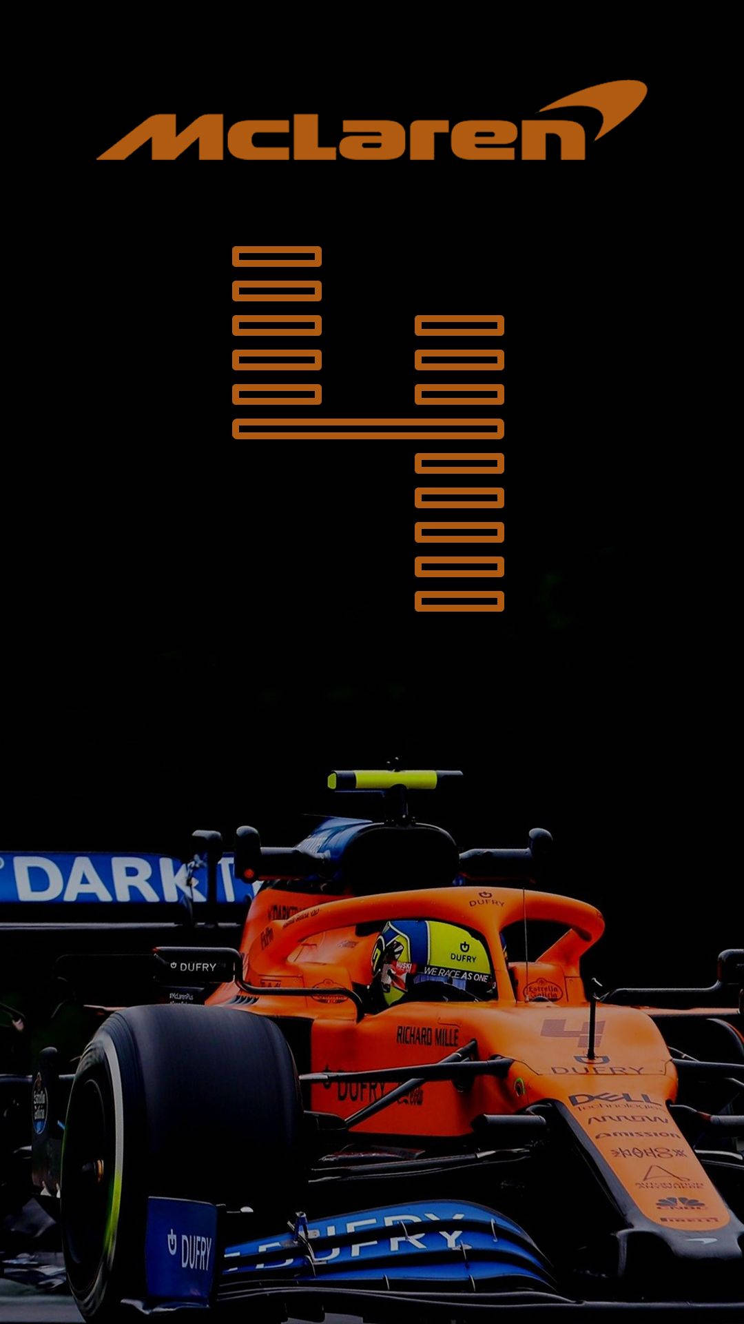 Lando Norris' McLaren 4K Tapet Wallpaper