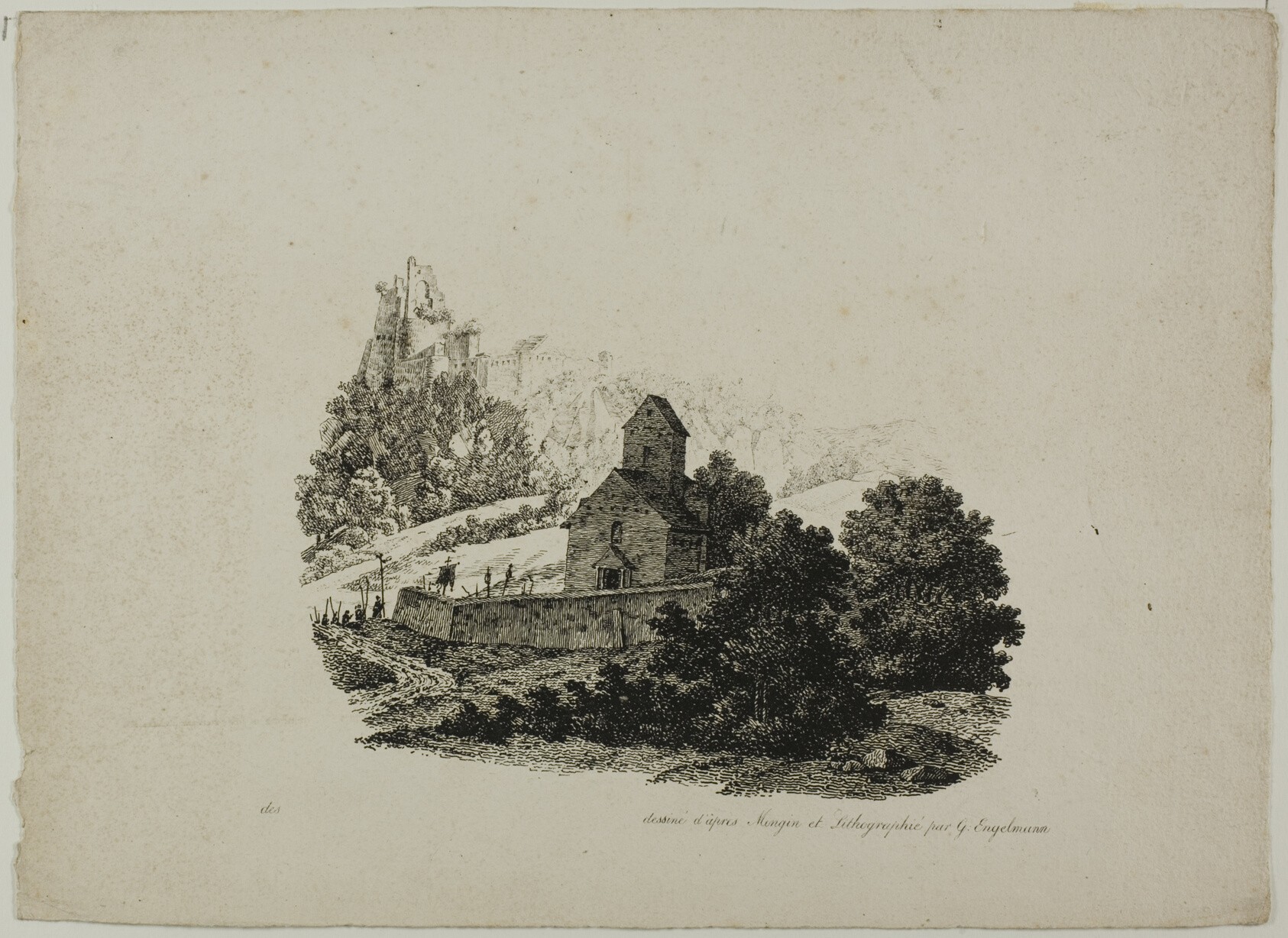 Landscape with Procession Wallpaper