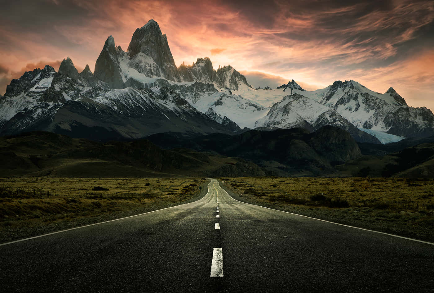 A Road Leading To A Mountain
