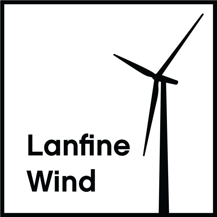Lanfine Wind Turbine Logo PNG