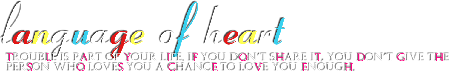 Languageof Heart Inspirational Quote PNG