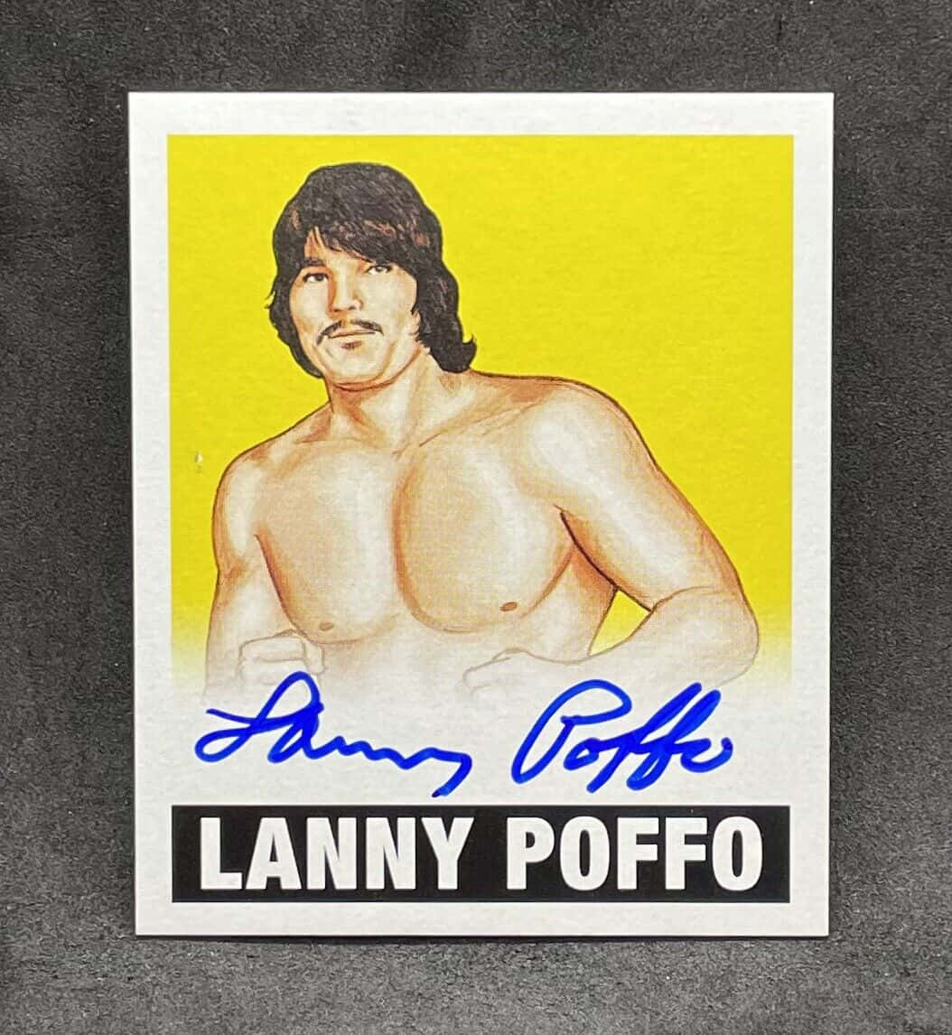 Lanny Poffo Illustration Gul baggrund Wallpaper
