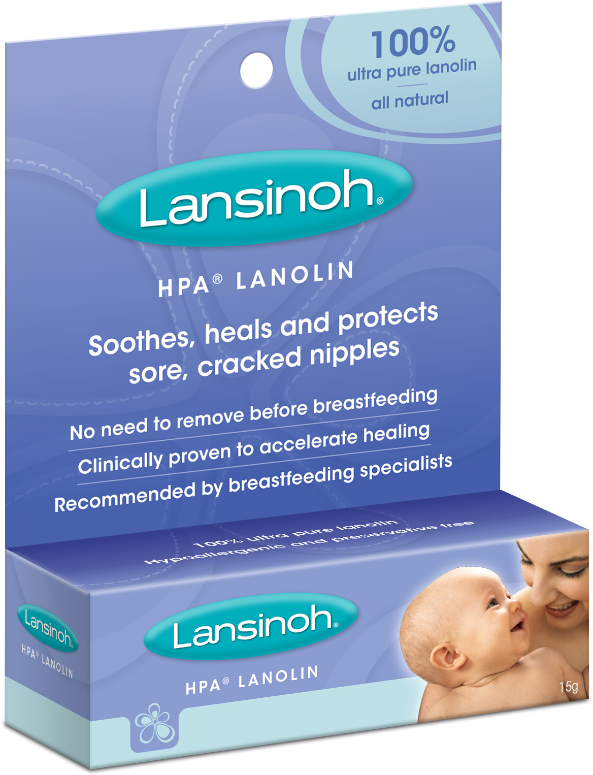 Lansinoh Lanolin Cream Breastfeeding Support PNG