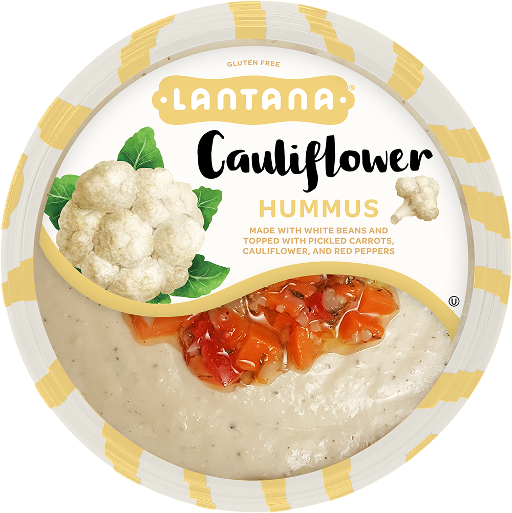 Lantana Cauliflower Hummus Packaging PNG