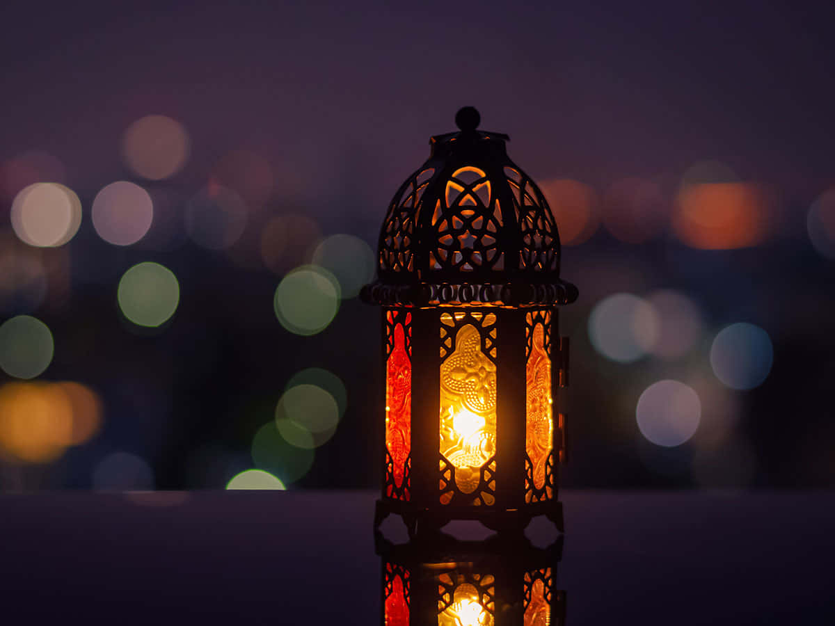 Glowing Lantern Illuminating the Night