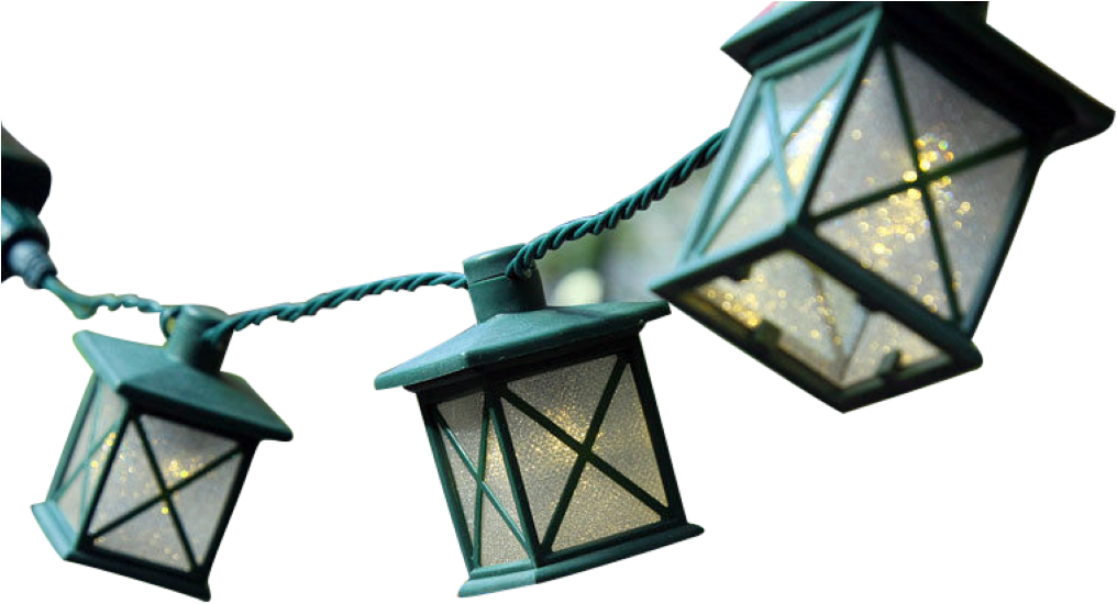 Lantern Style String Lights PNG