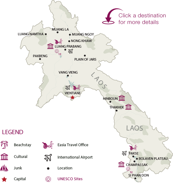 Laos_ Interactive_ Tourist_ Map PNG