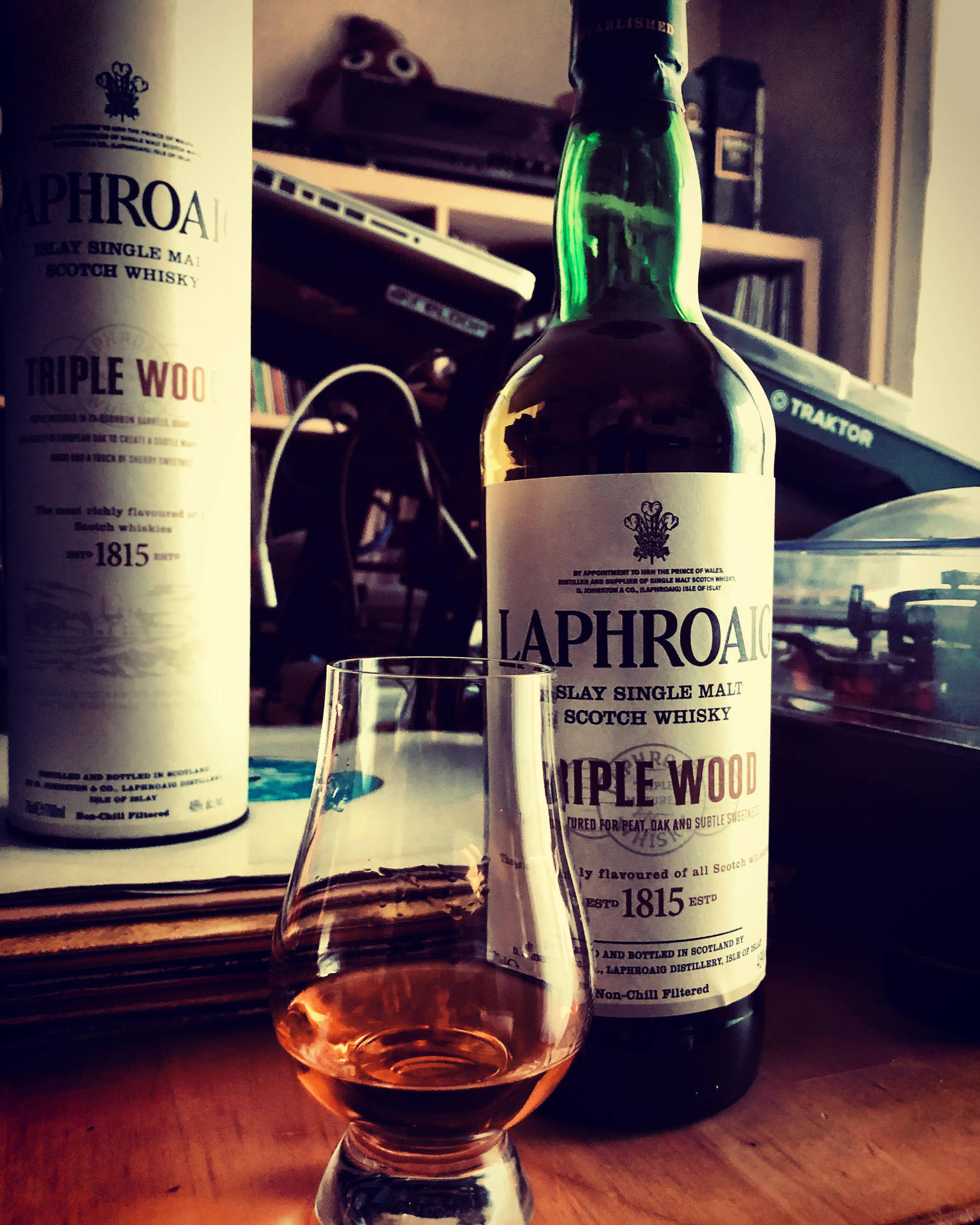 Laphroaig Triple Wood Whisky Wallpaper