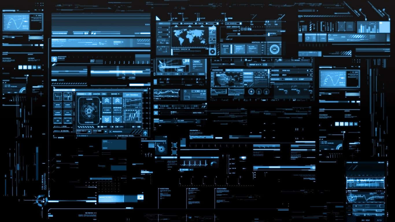 A Clean Computer Monitor With 1366 x 768 Resolution Wallpaper