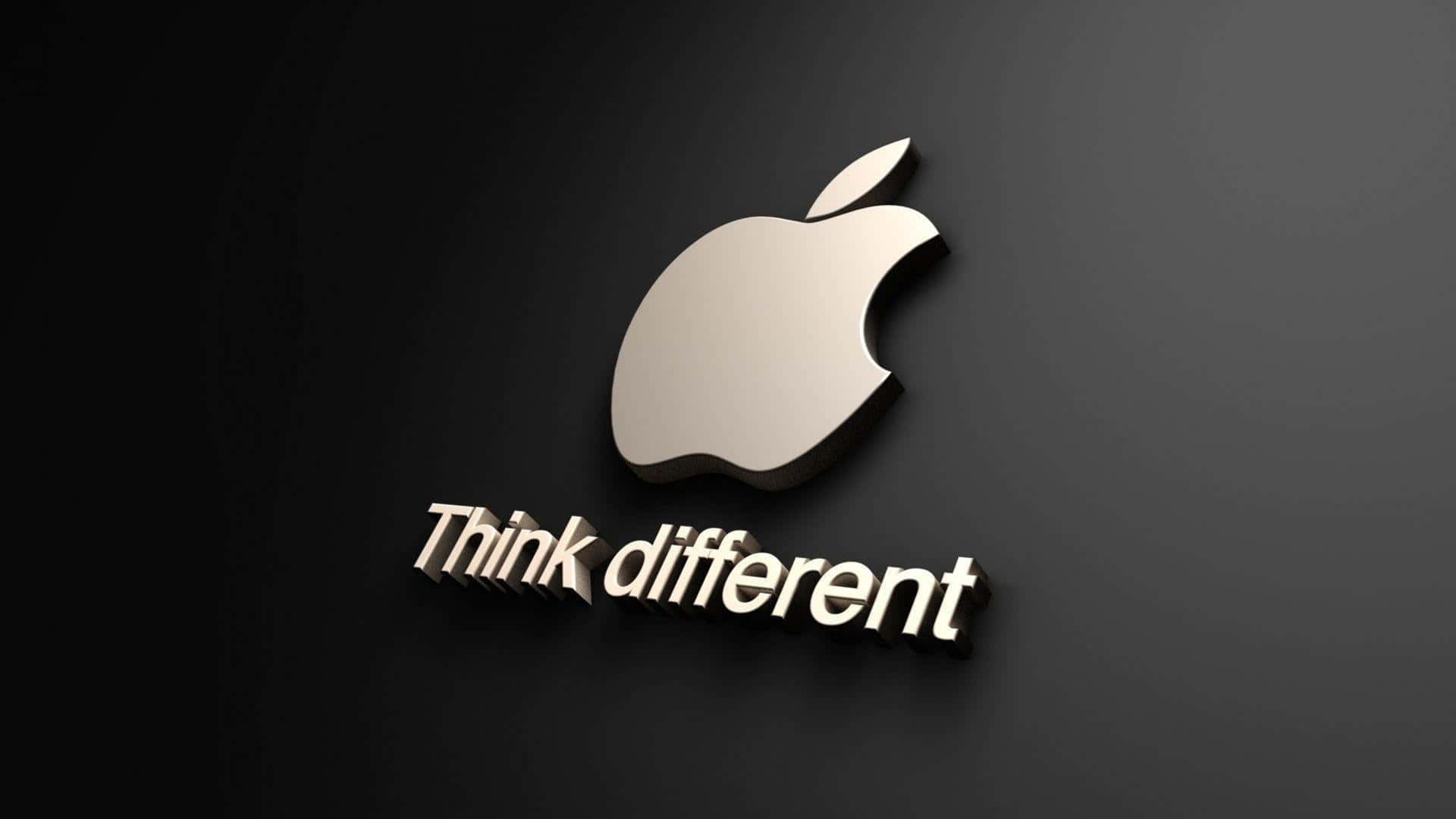 Unlogotipo De Apple Con Las Palabras Piensa Diferente Fondo de pantalla
