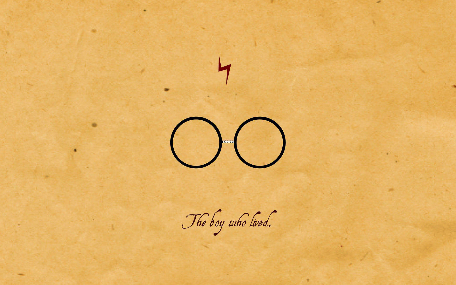 Laptop Lightning Bolt Scar Harry Potter Papel de Parede