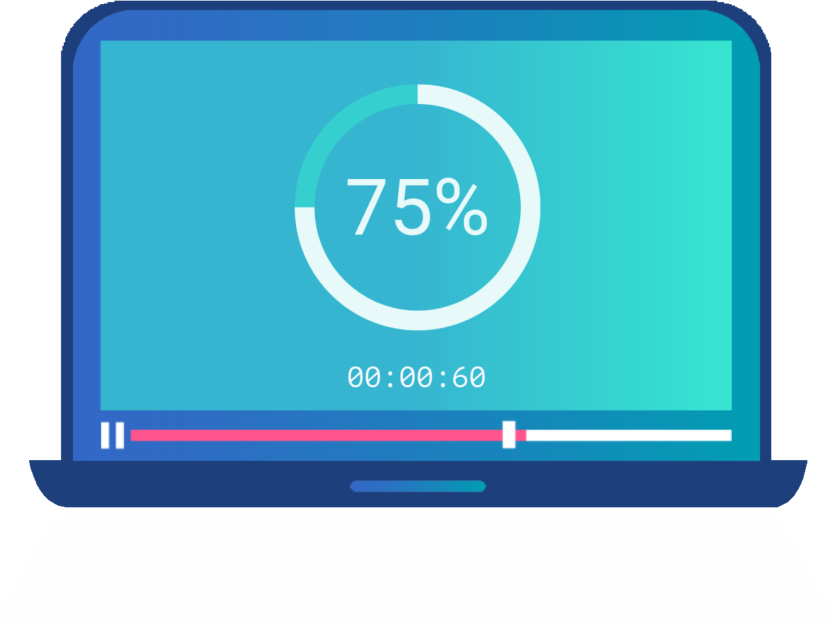 Laptop Loading Progress Animation PNG
