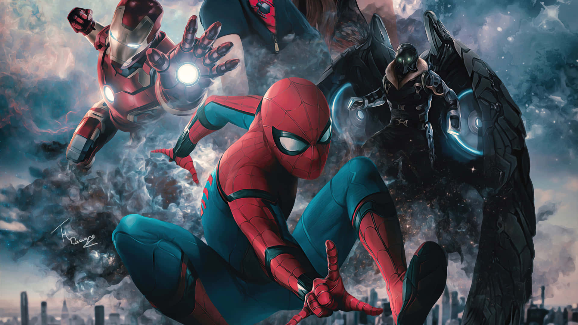 Denfantastiska Spider-man 2-postern Wallpaper