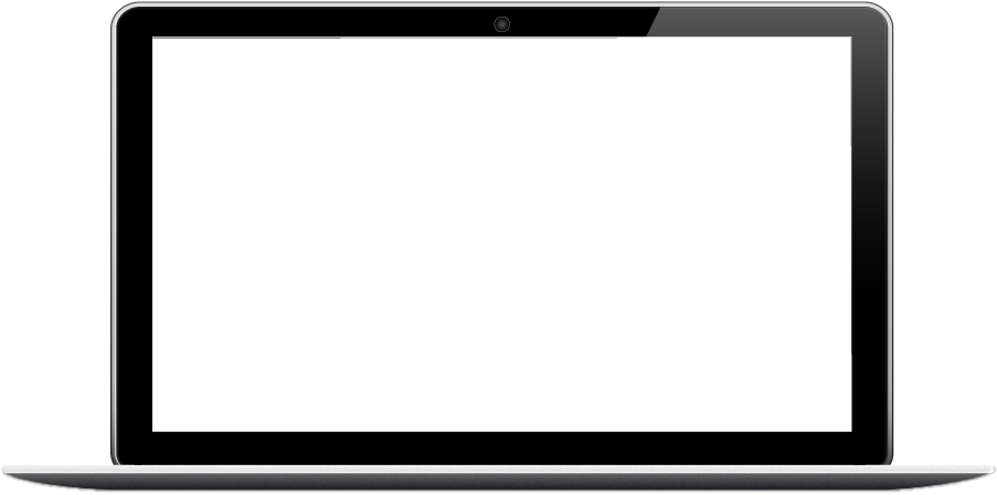 Laptop Mockup Blank Screen PNG