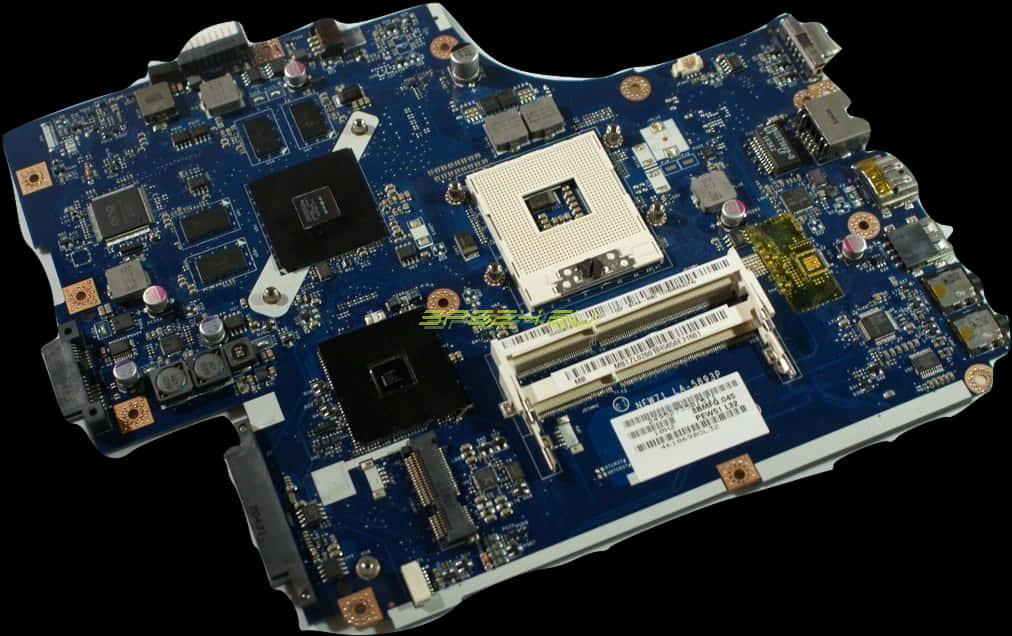 Laptop Motherboard Top View PNG