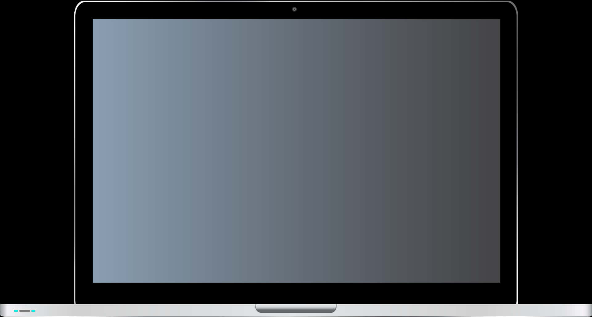 Laptop Screen Blank Display PNG