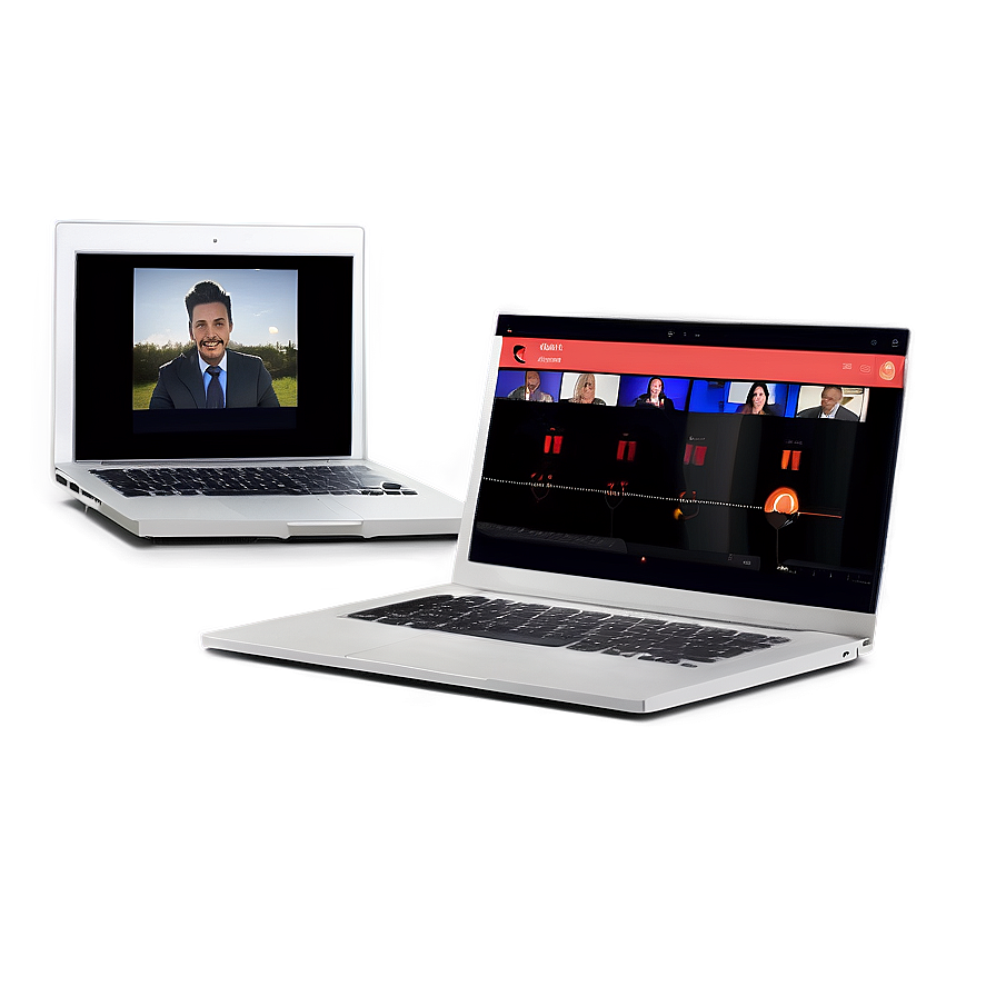 Laptop Video Conference Png Xjl10 PNG