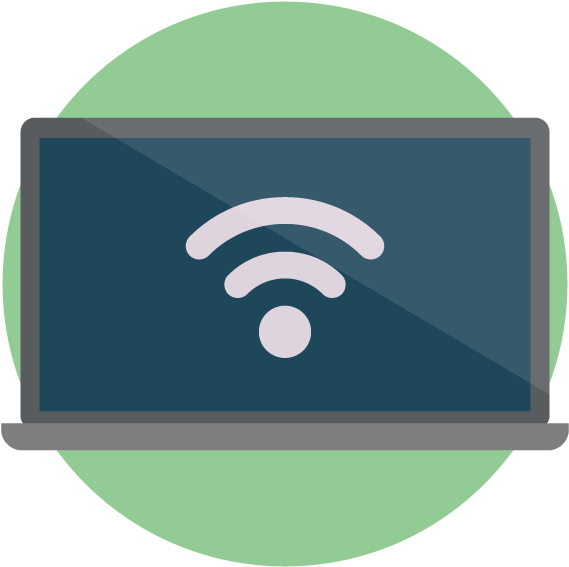 Laptop Wi Fi Connection Icon PNG