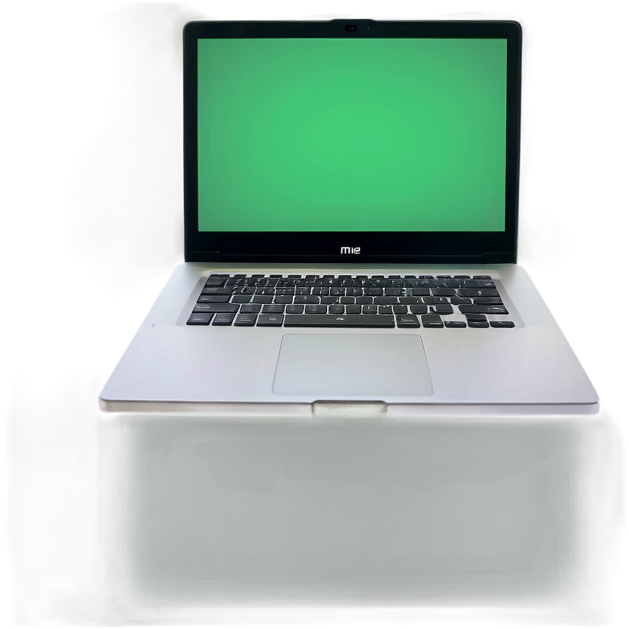 Laptop With Green Screen Mockup For Editing Png Tqy93 PNG
