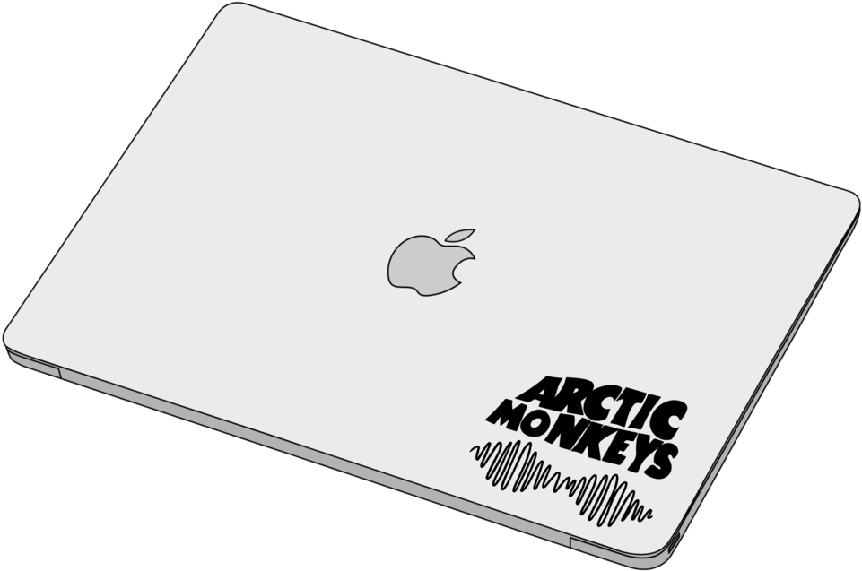 Laptopwith Arctic Monkeys Sticker PNG