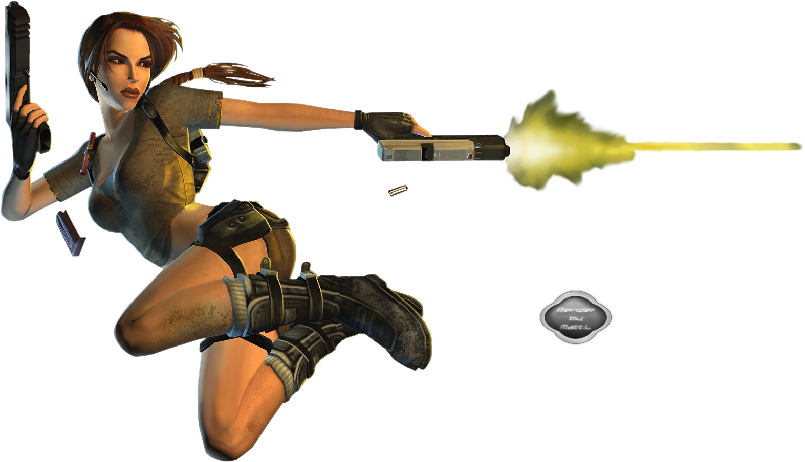 Download Lara Croft Action Shot | Wallpapers.com