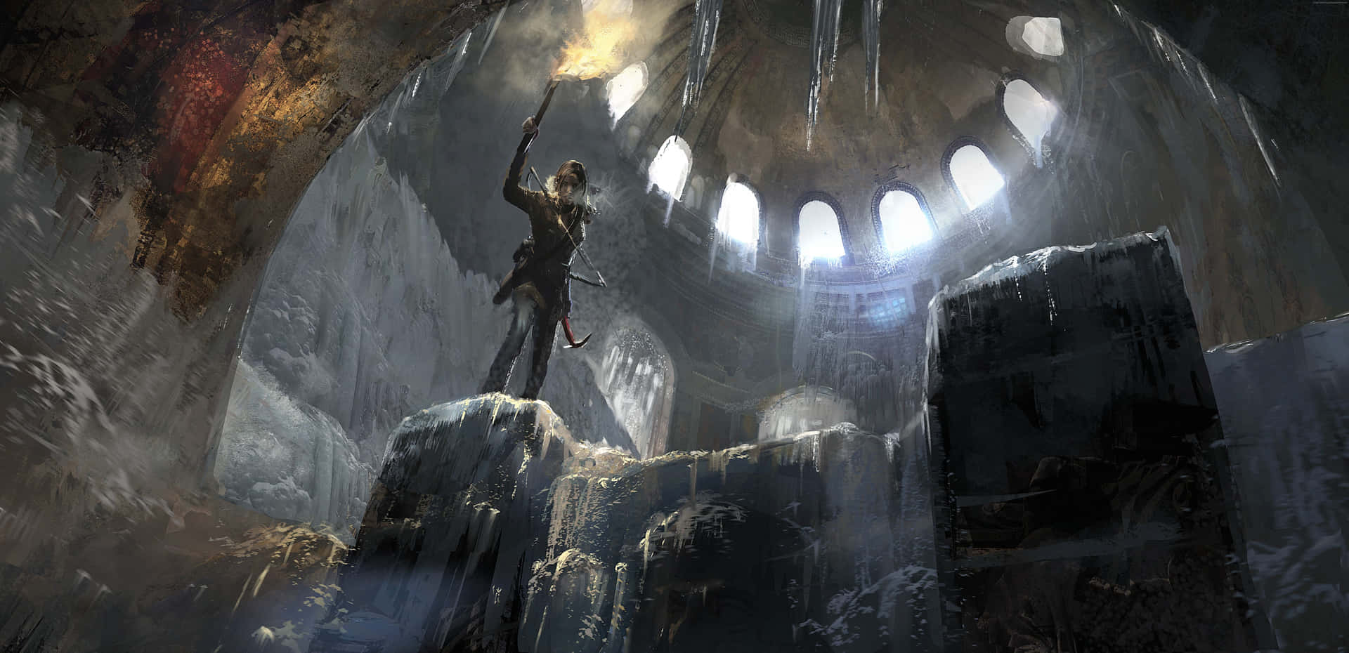 Lara Croft Adventurein Ancient Tomb Wallpaper