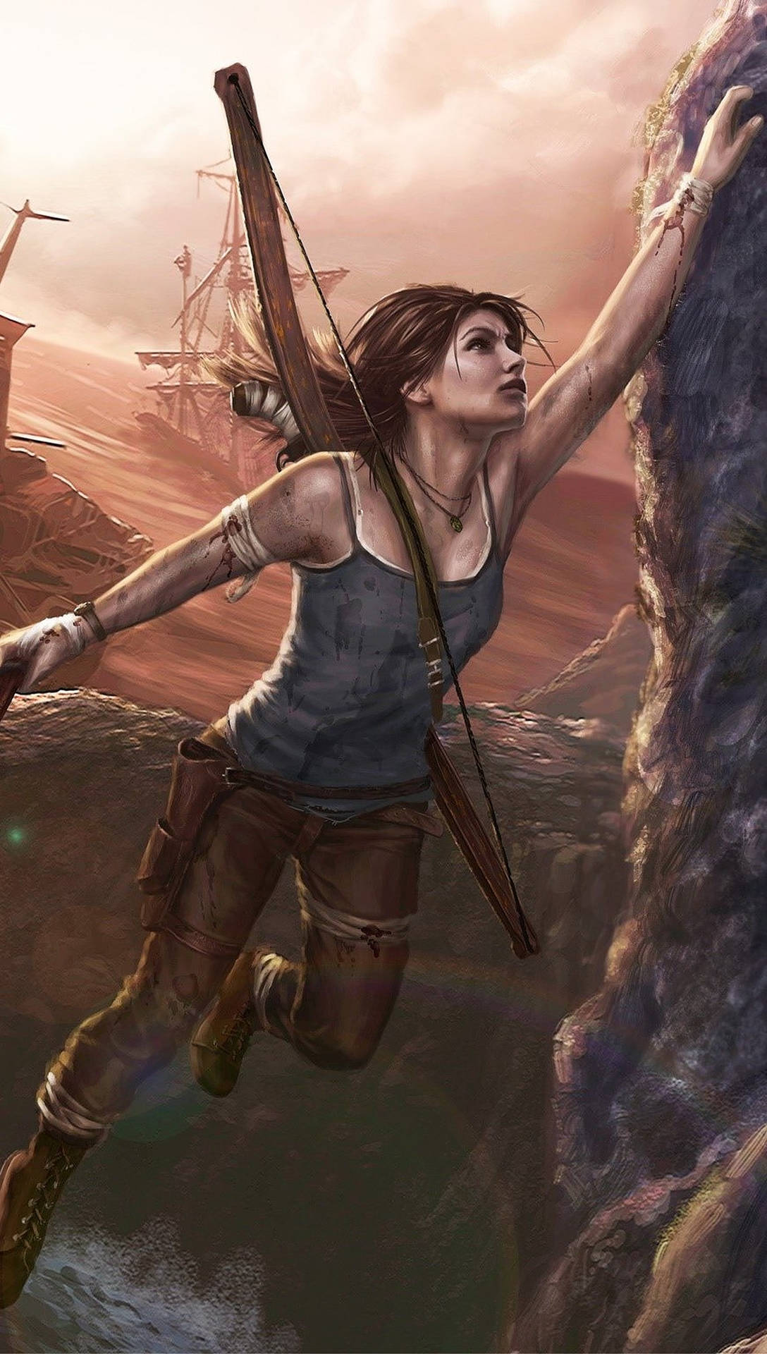 Lara Croft Archery Wallpaper