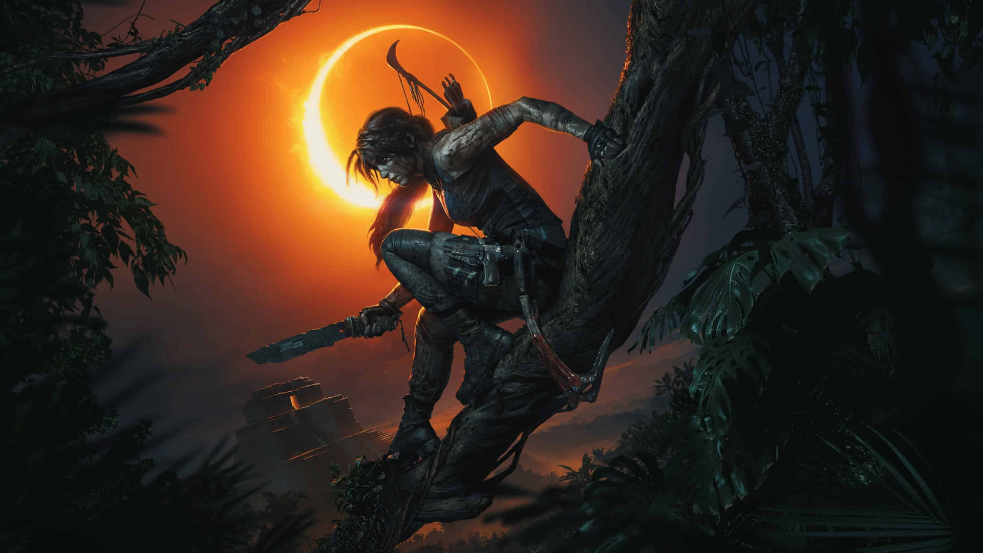 Lara Croft Eclipse Adventure Wallpaper