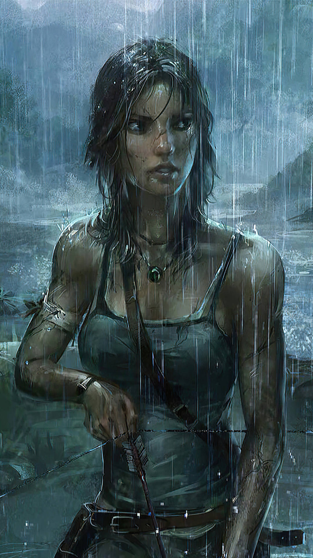 Werdeein Abenteurer Mit Lara Croft Auf Deinem Handy! Wallpaper