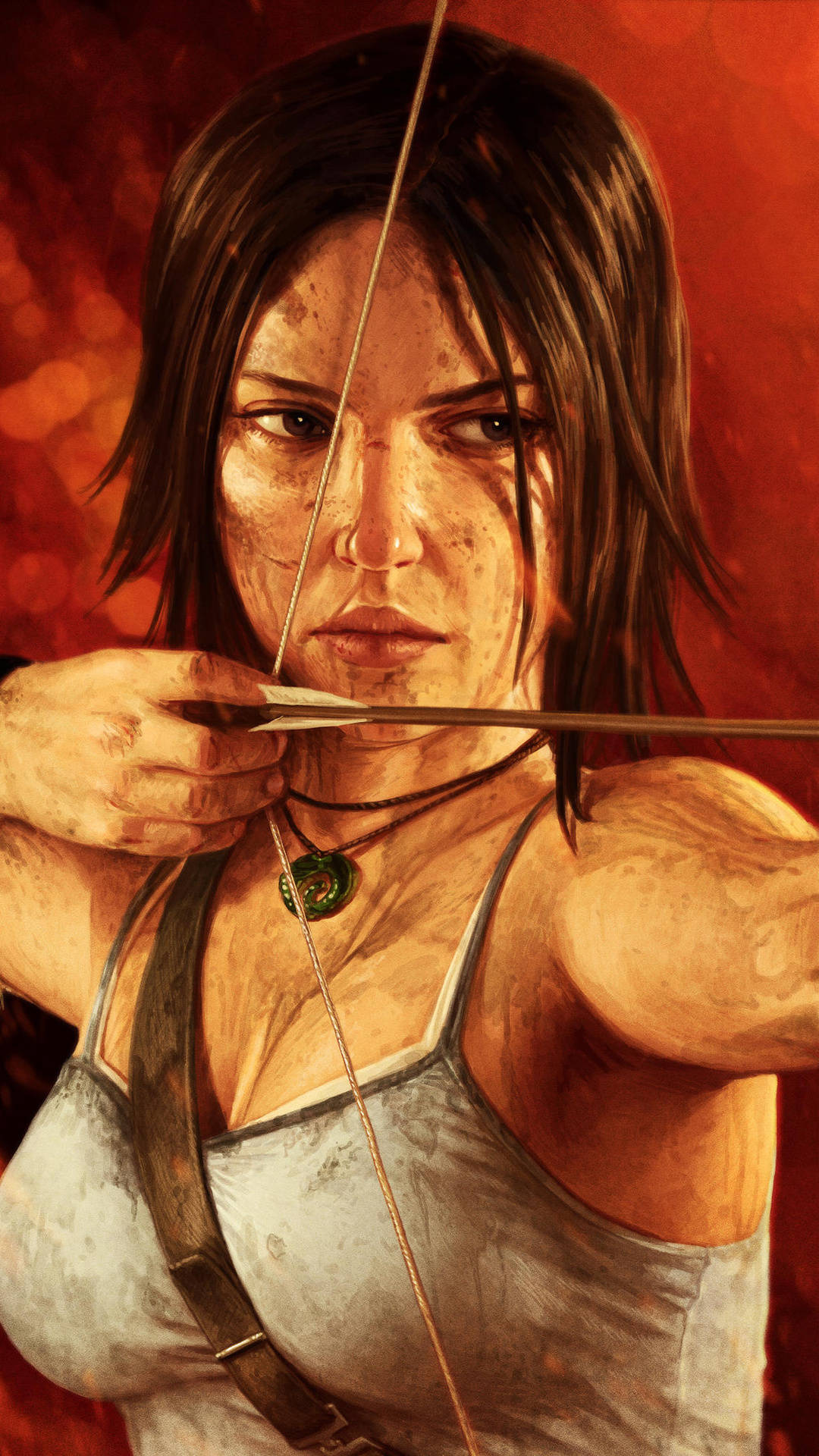 "Adventure Awaits with the Lara Croft iPhone" Wallpaper