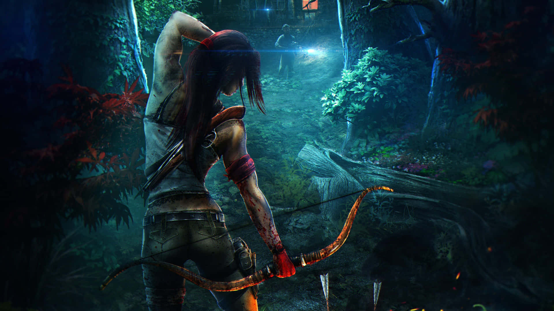 Lara Croft Stealth Archery Wallpaper