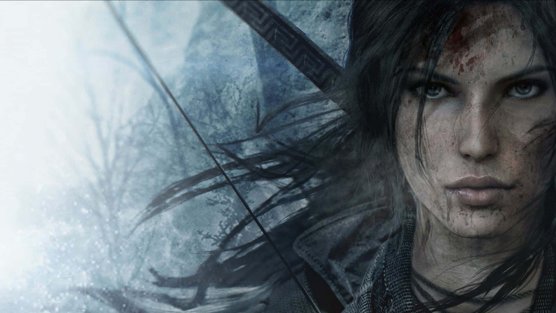 Lara Croft Winter Survival Wallpaper