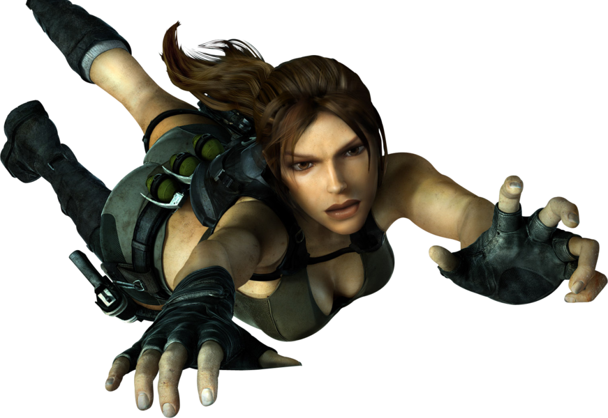 Lara_ Croft_ Action_ Pose_ Tomb_ Raider.png PNG