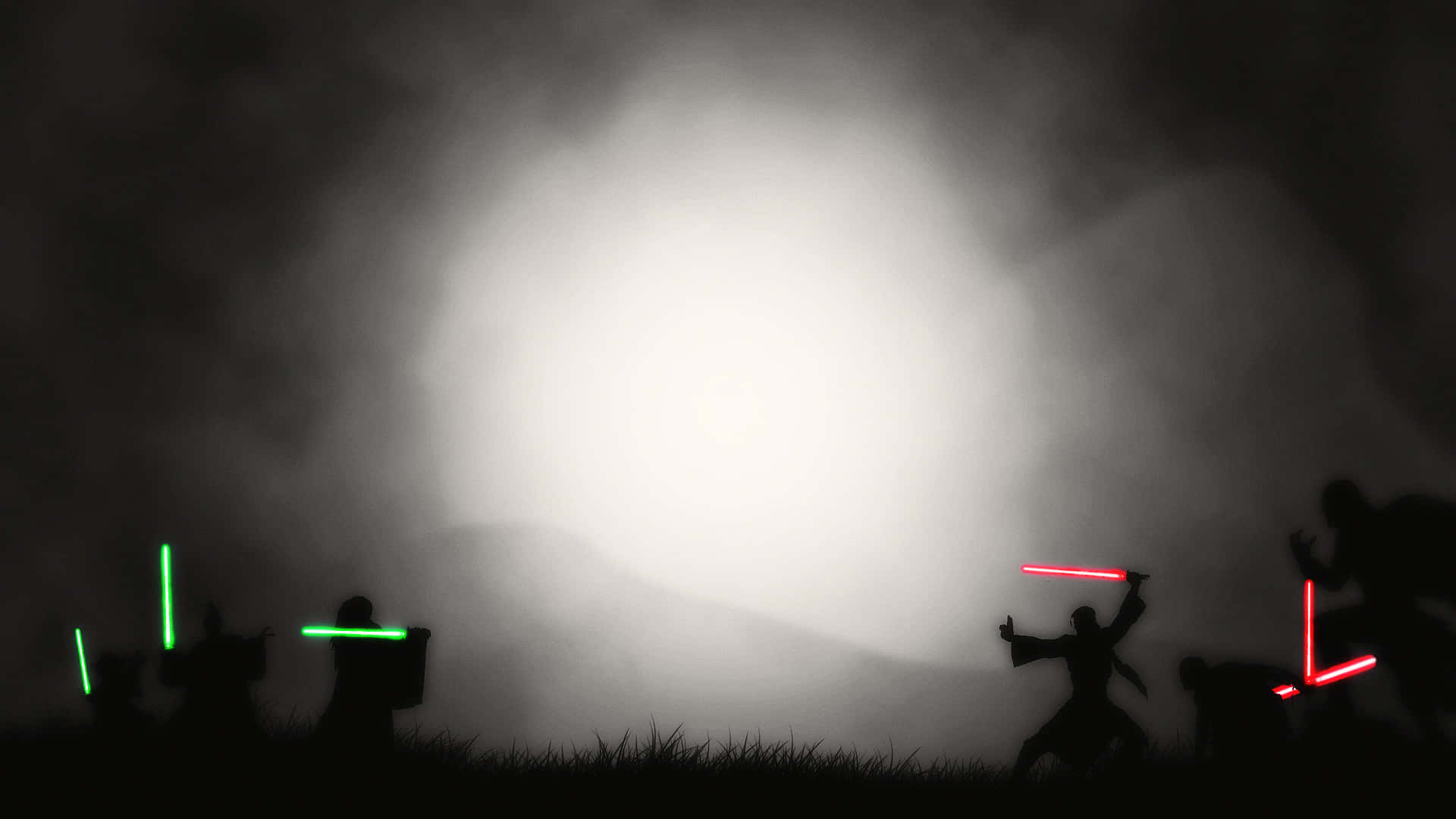 Lareunión Del Consejo Jedi Iluminado Fondo de pantalla