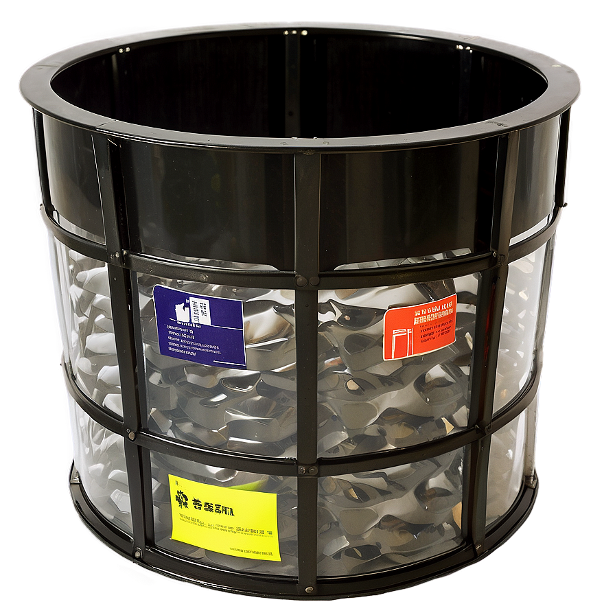 Large Capacity Trash Bin Configuration Png Qrr PNG