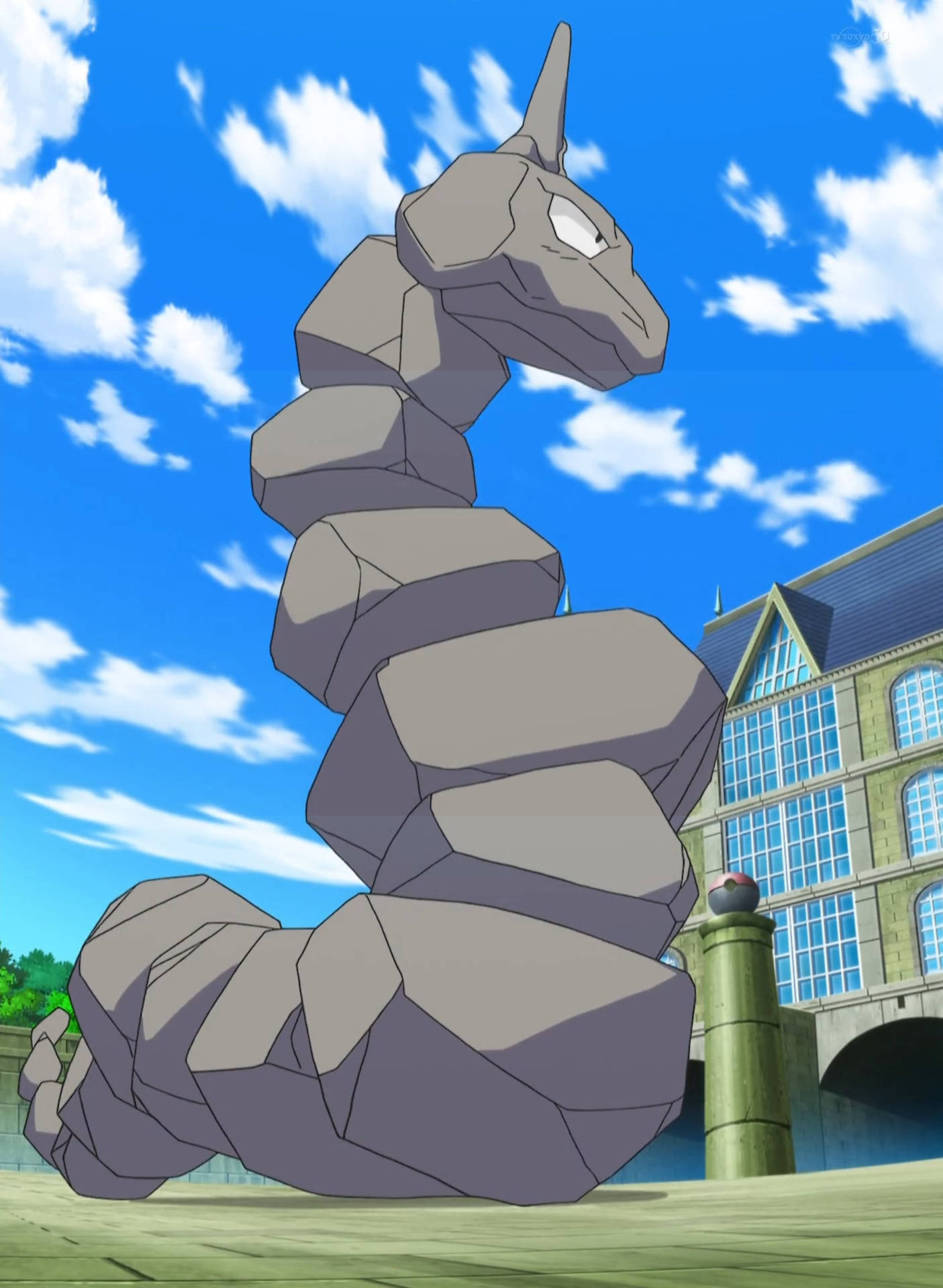 Large Onix In Front Of House Wallpaper
