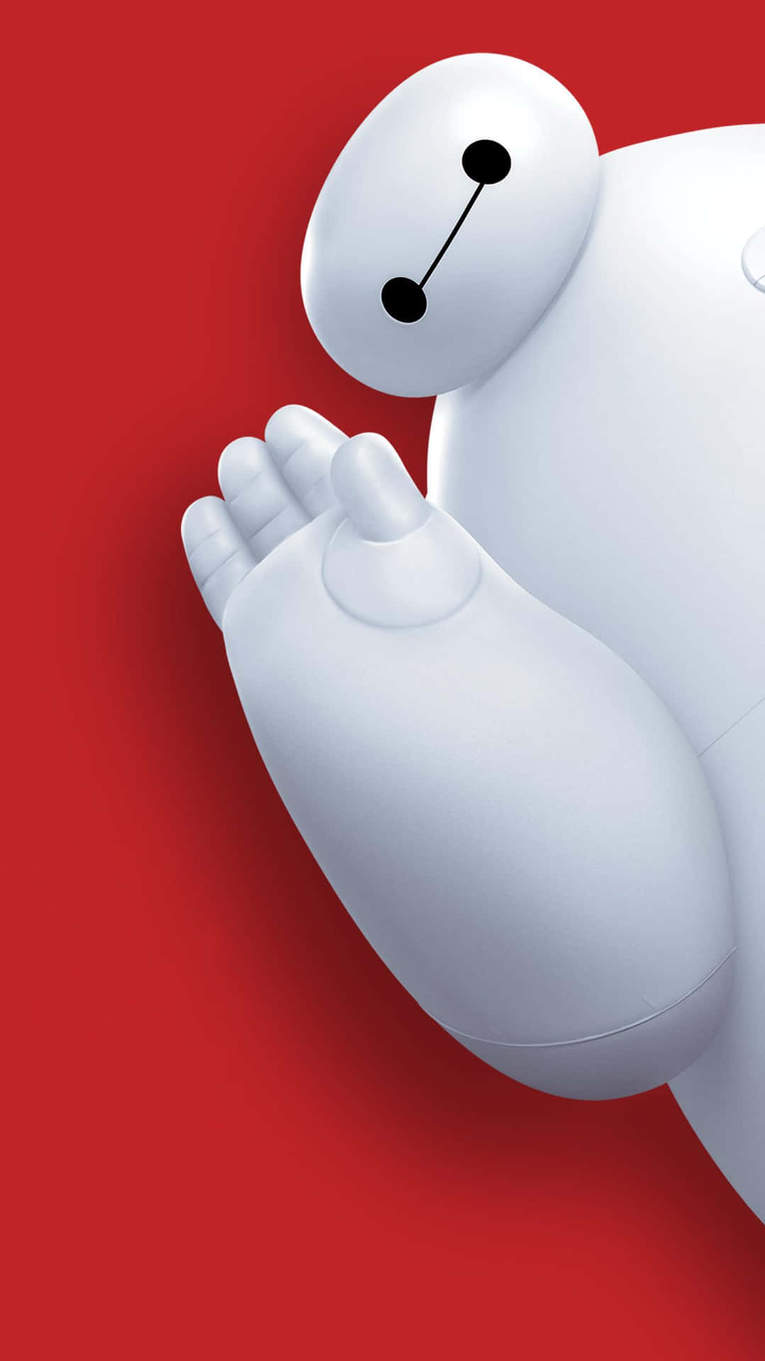 Large Baymax On The Phone Wallpaper